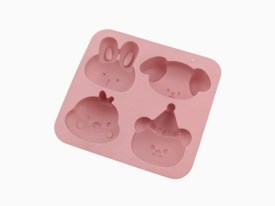 Molde silicona 4 animalitos surtidos